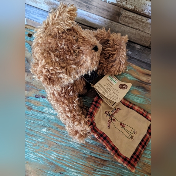 Boyds Bears "Abner Harvestbeary #904437 Plush Teddy w Scarecrow Quilt - Picture 6 of 12